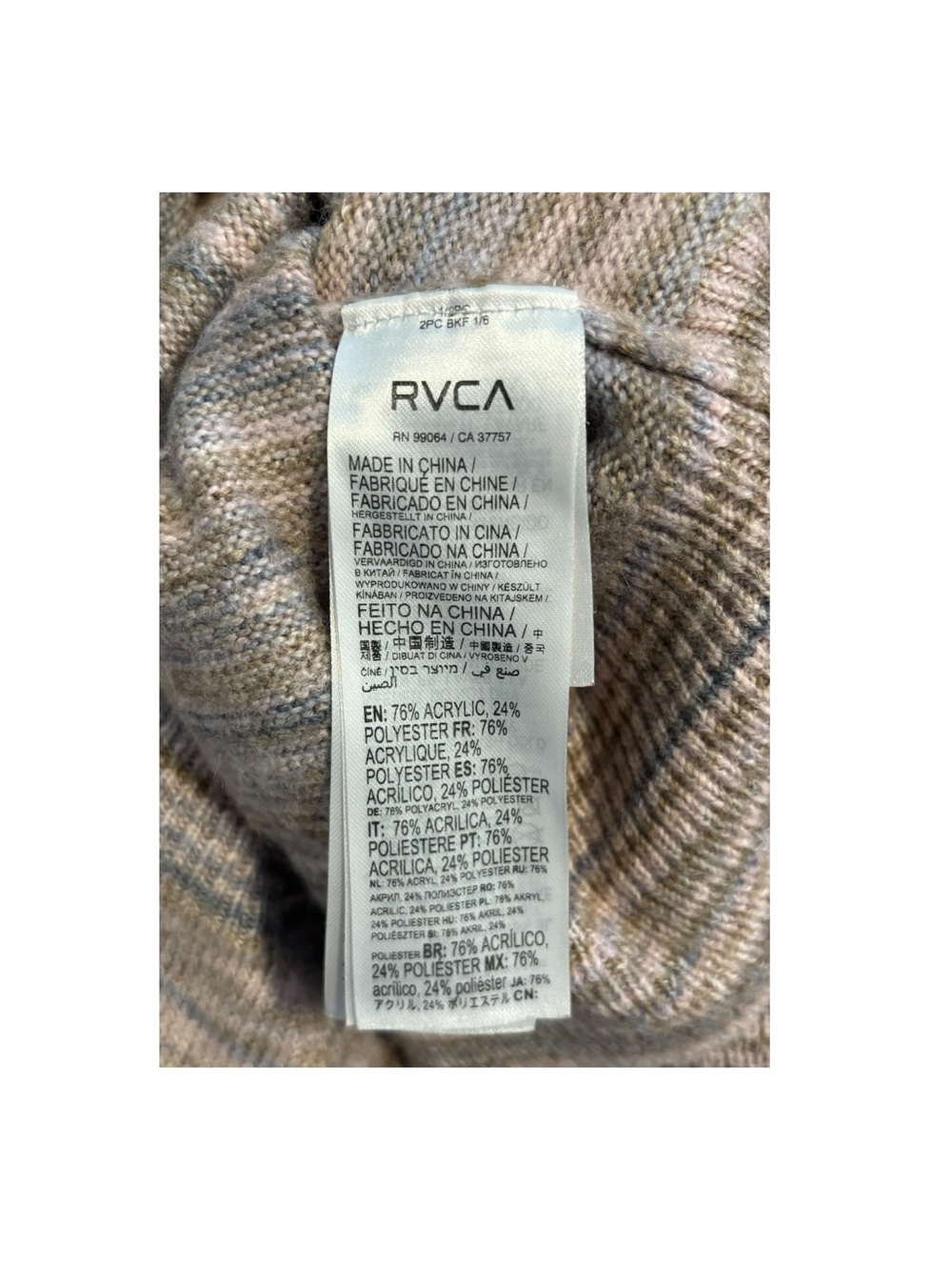 RVCA Garcia Striped Sweater - Picture 5 of 5